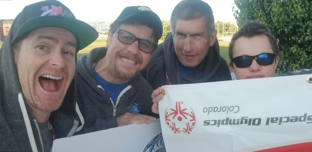 Shaun-with-special-olympics-athletes-at-summer-games-in-grand-junction